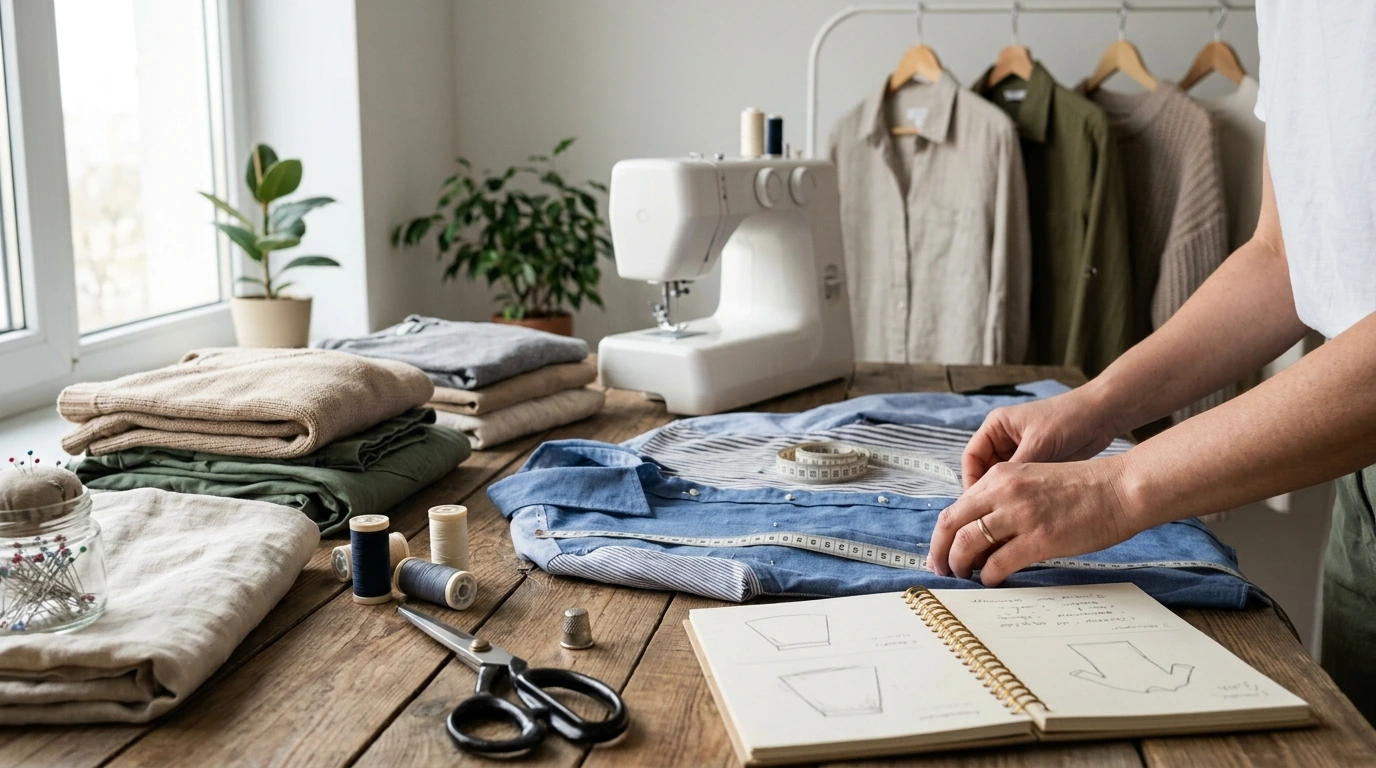 Wardrobe Refresh: Reconstructed Clothing DIY Planner Method