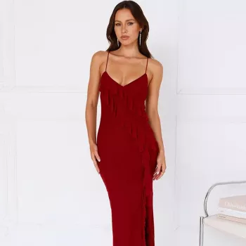 Sleek Backless Spaghetti Strap Maxi Dress Style Guide
